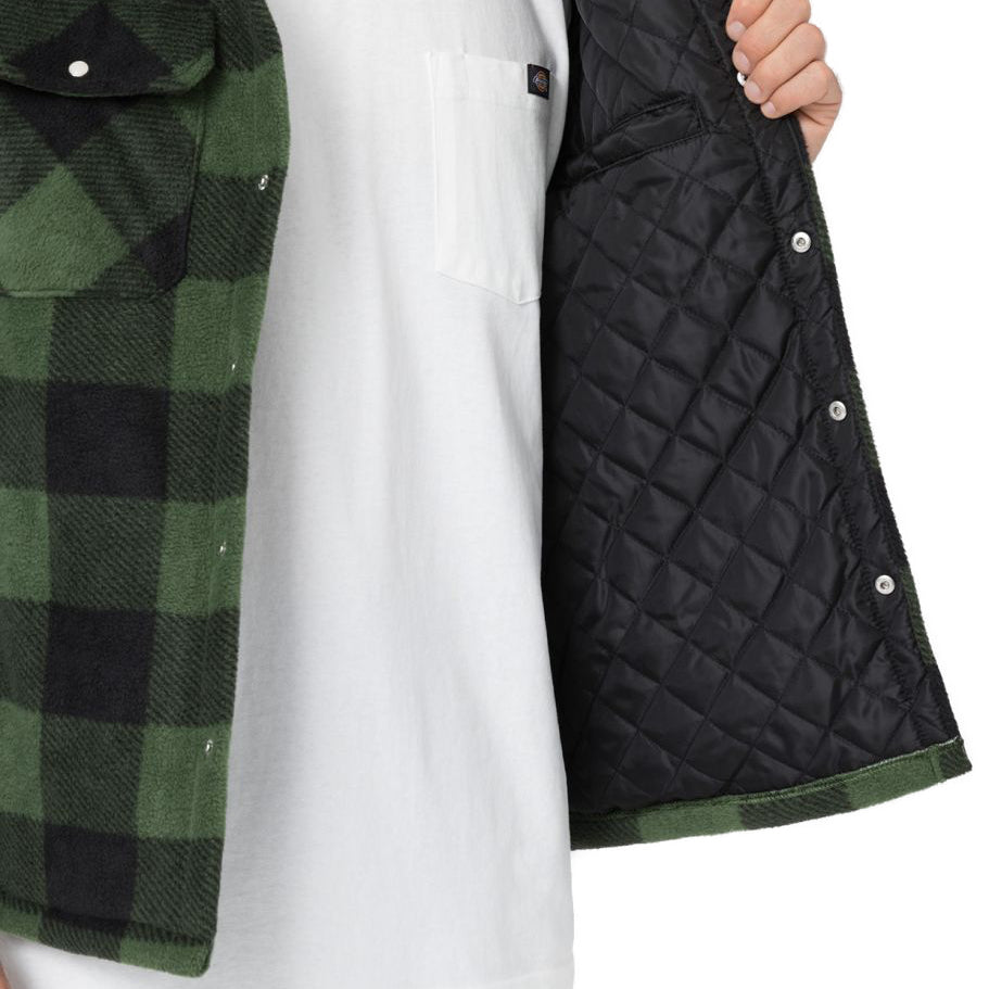 Dickies Thermohemd Portland Holzfällerhemd mit Steppfutter Grün SH5000