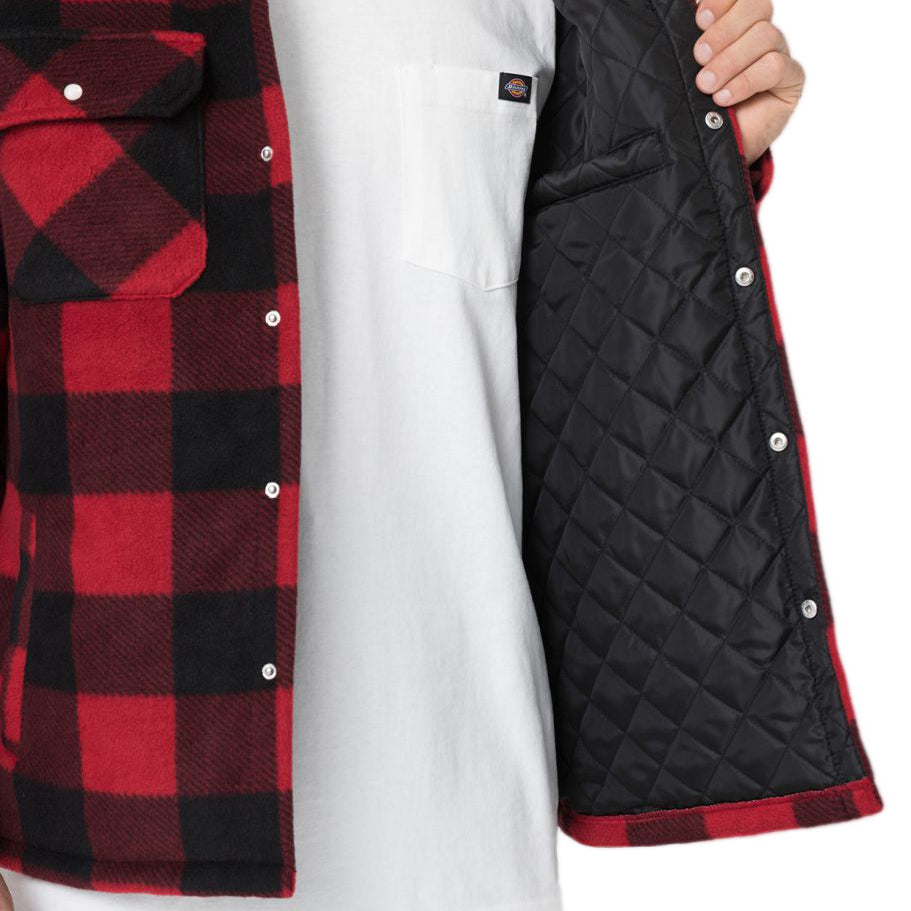 Dickies Thermohemd Portland Holzfällerhemd mit Steppfutter Rot SH5000