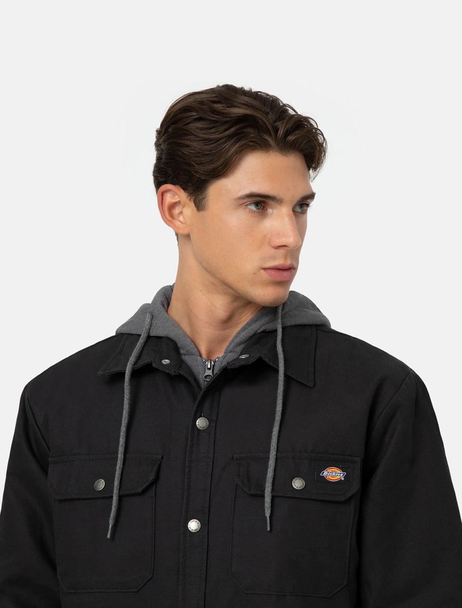 Dickies Duck Hemdjacke mit Kapuze Schwarz