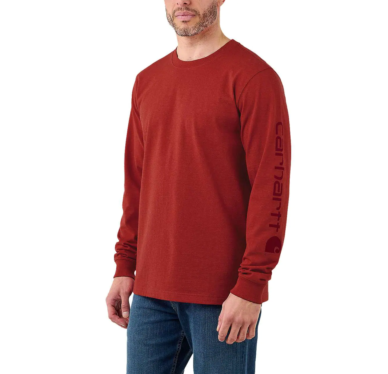 Carhartt EK231 Signature Sleeve Logo Longsleeve T-Shirt