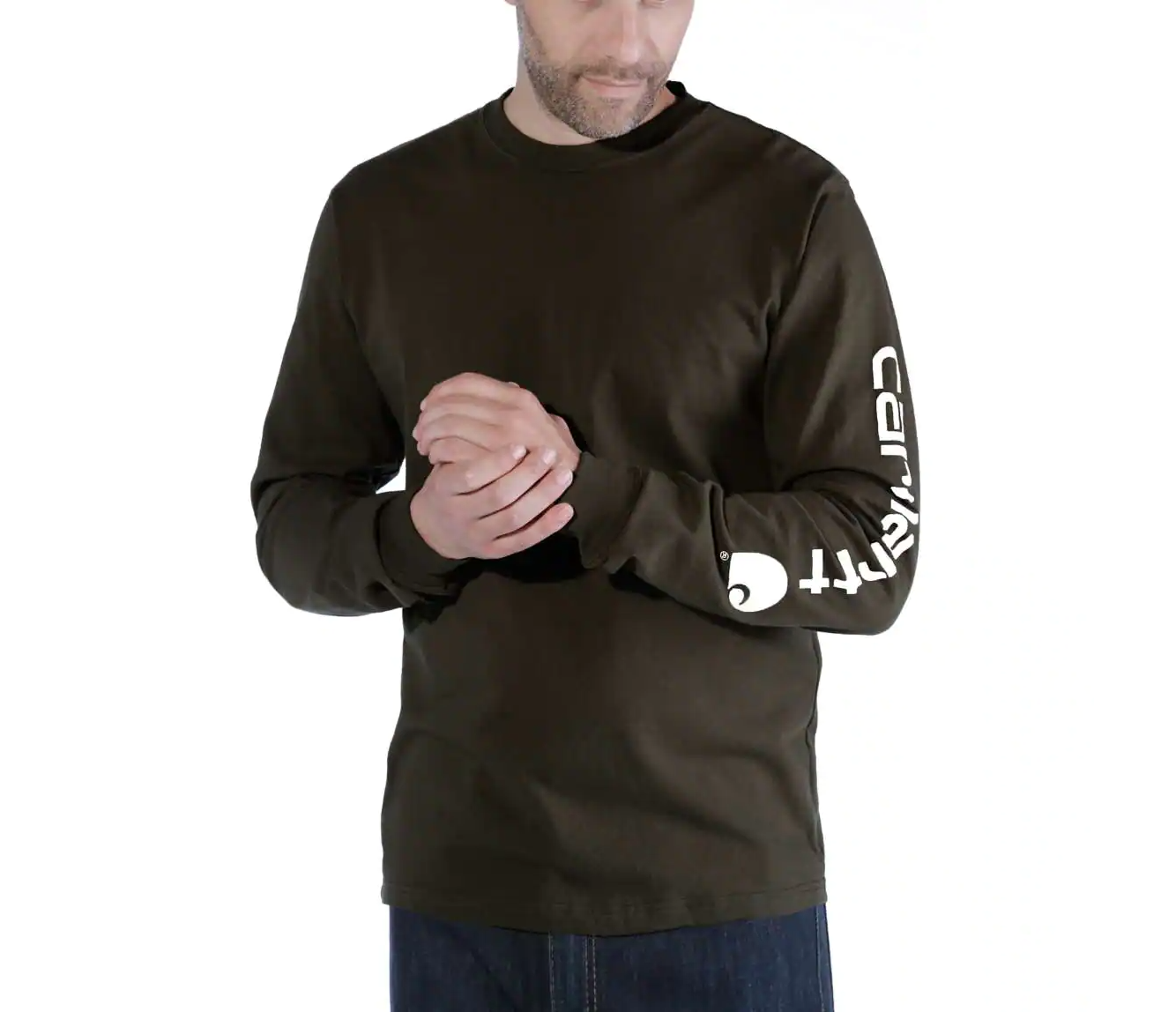 Carhartt EK231 Signature Sleeve Logo Longsleeve T-Shirt