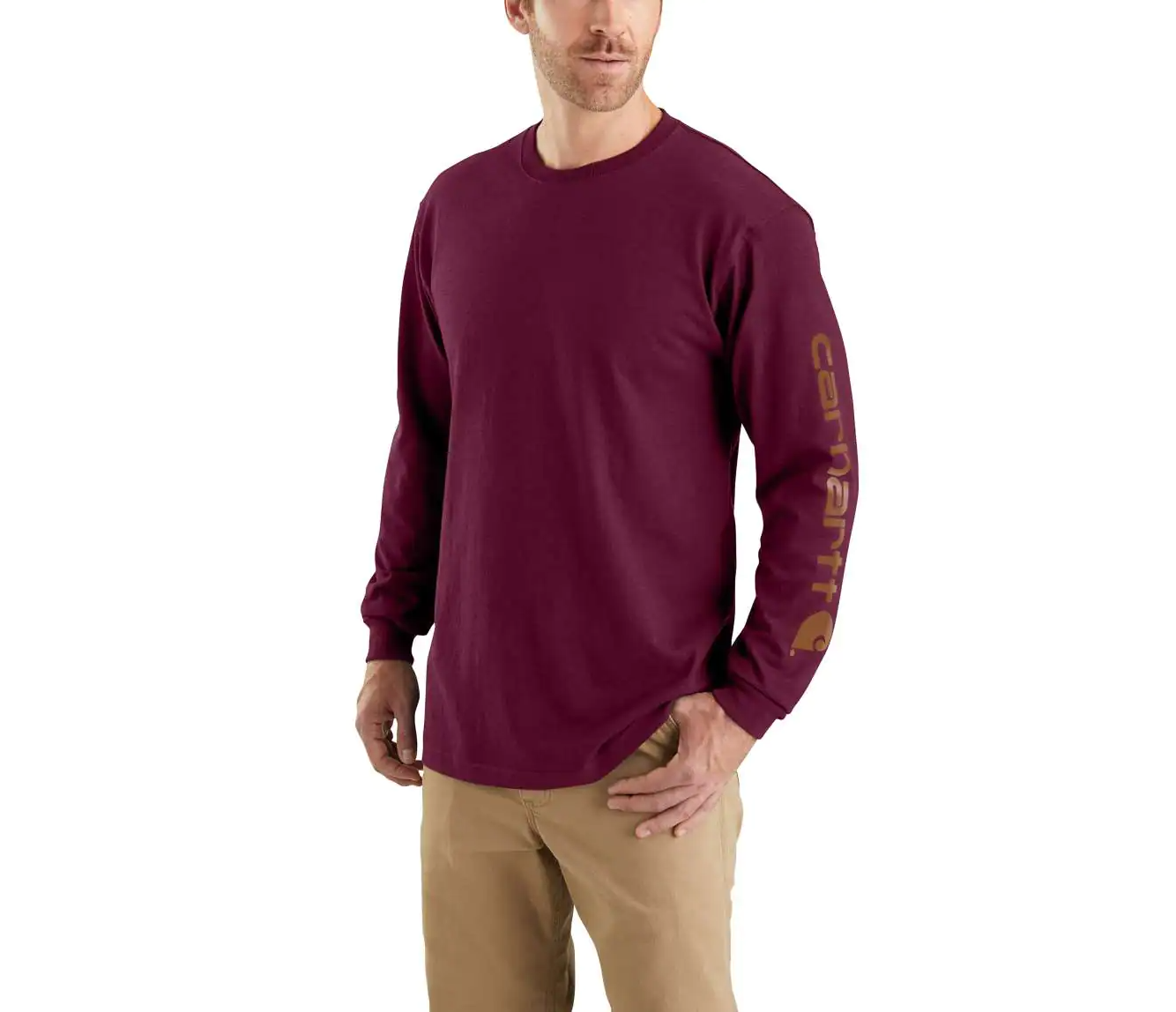 Carhartt EK231 Signature Sleeve Logo Longsleeve T-Shirt