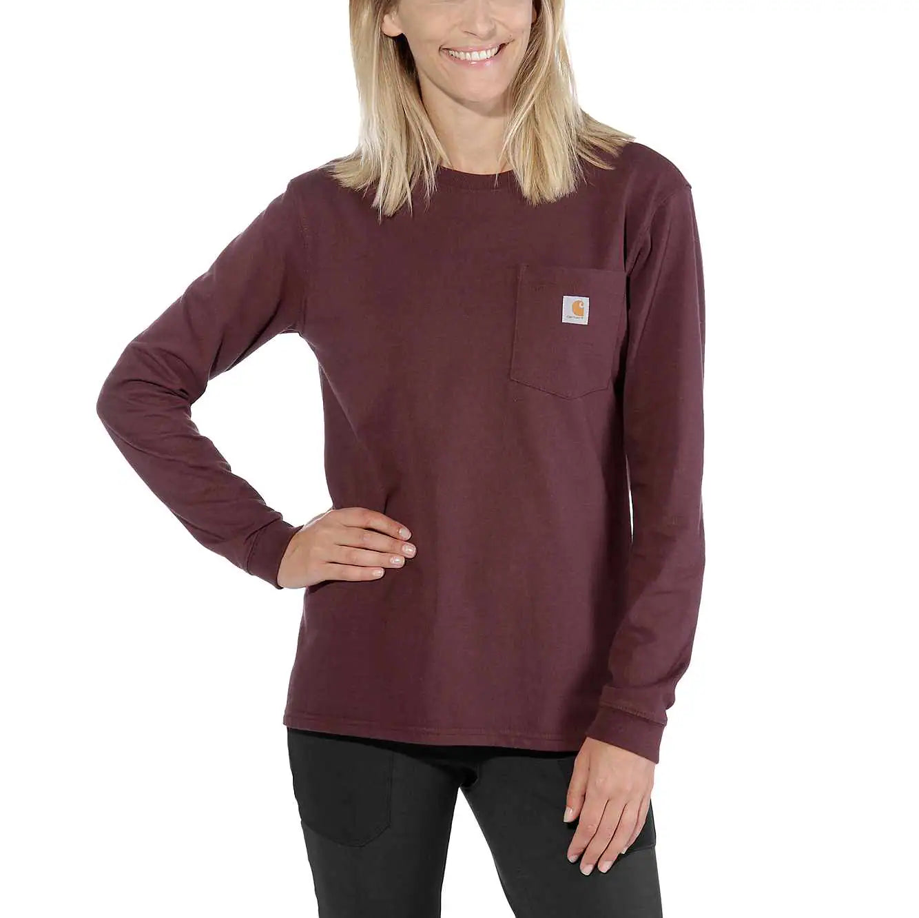 Carhartt Damen Long Sleeve Pocket T-Shirt 103244