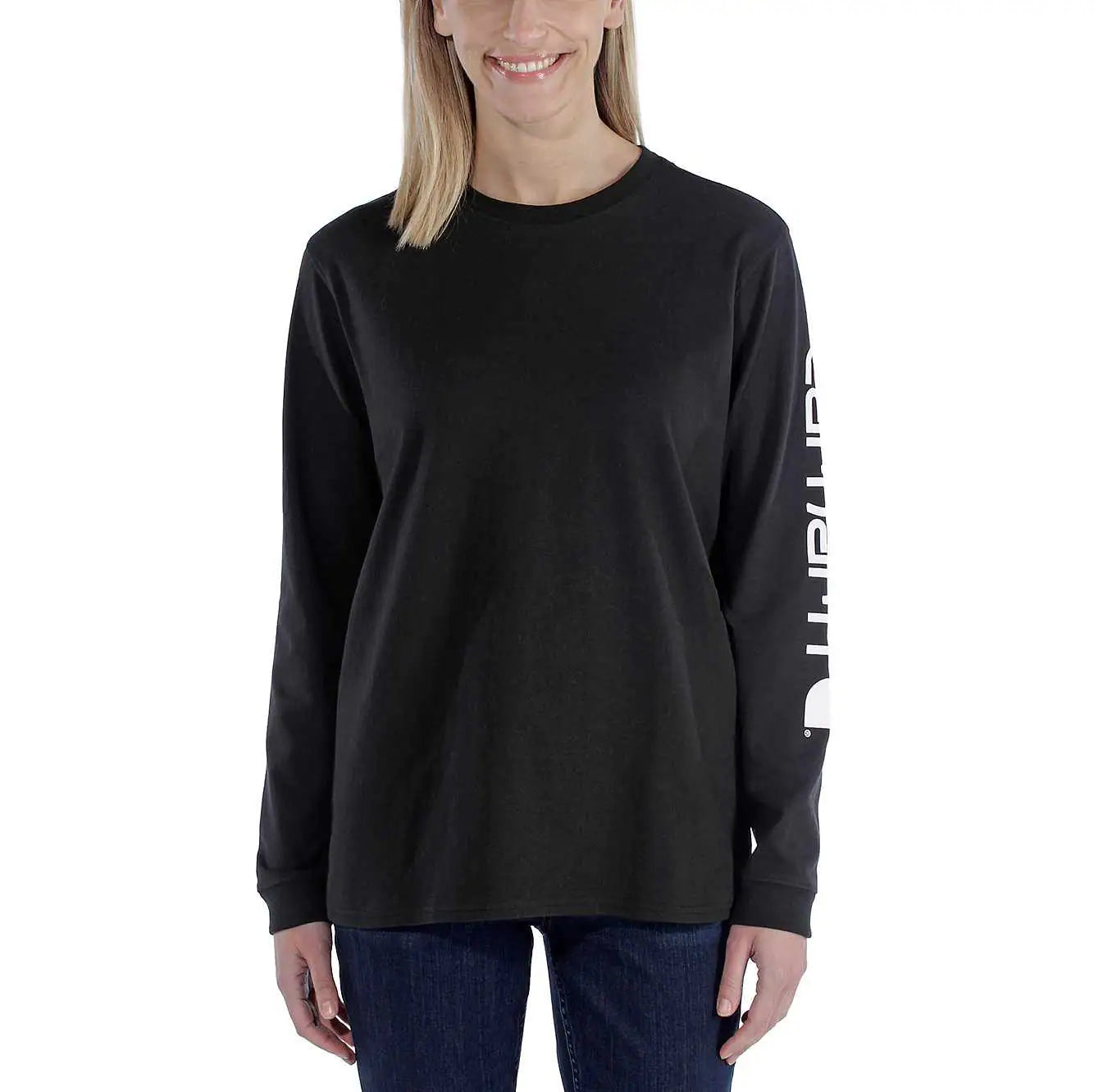 Carhartt Damen Long Sleeve Logo Sleeve Graphic T-Shirt 103401