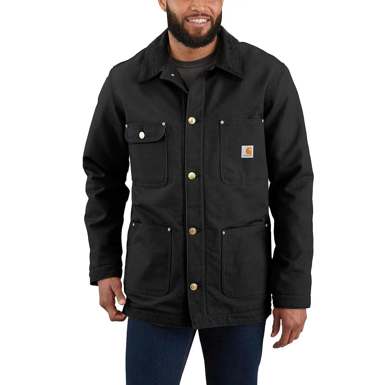 Carhartt Firm Duck Blanket Lined Chore Coat Herren Mantel 103825