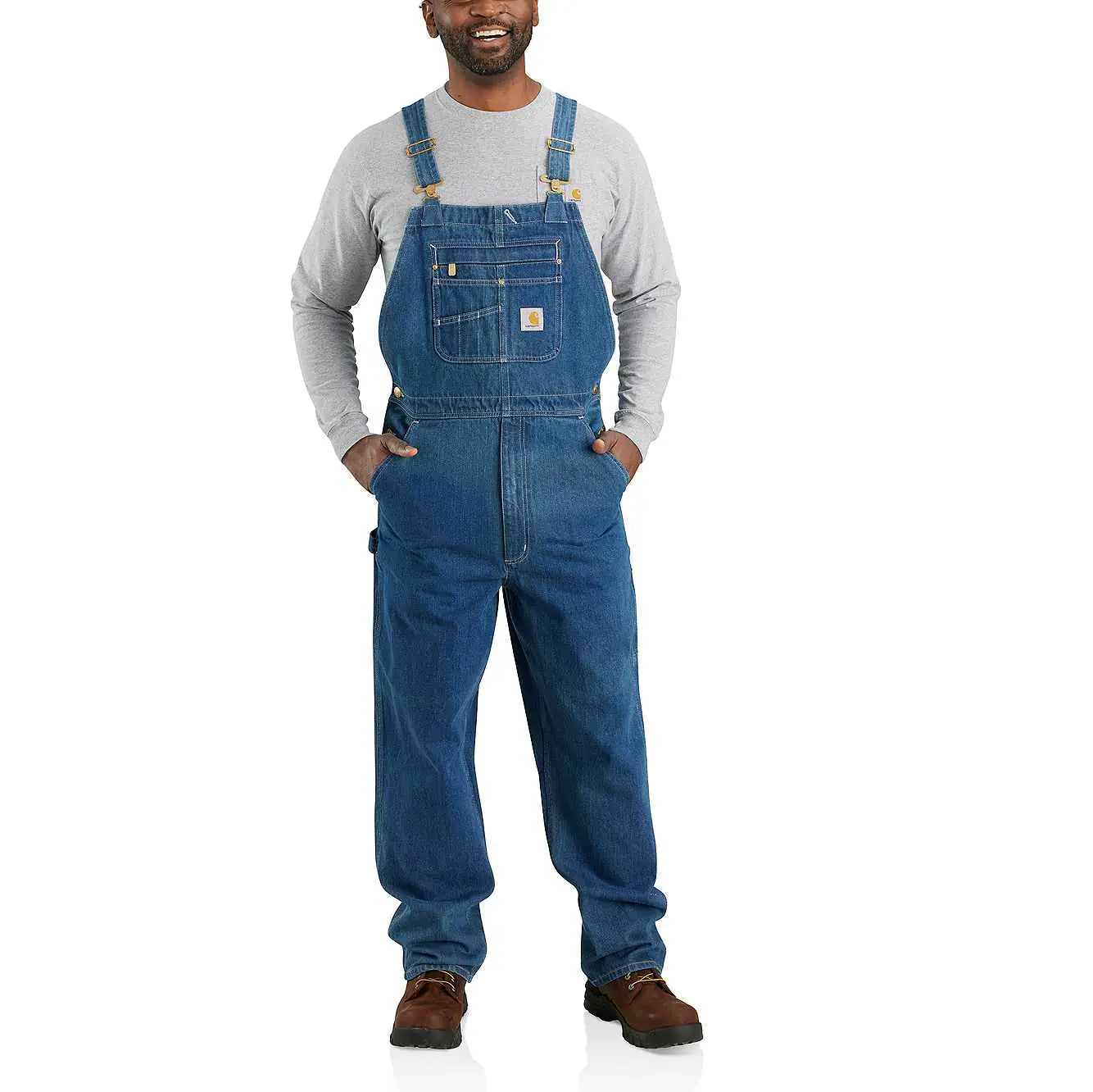 Carhartt Loose Fit Bib Denim – Overall 104672 arbeitskleidung-store Latzhose Jeans