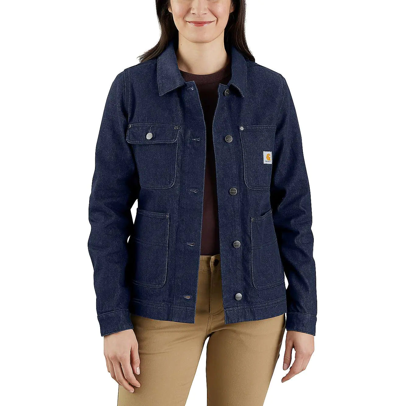 Carhartt Damen Denim Jacket Jeansjacke Chore Coat 105449