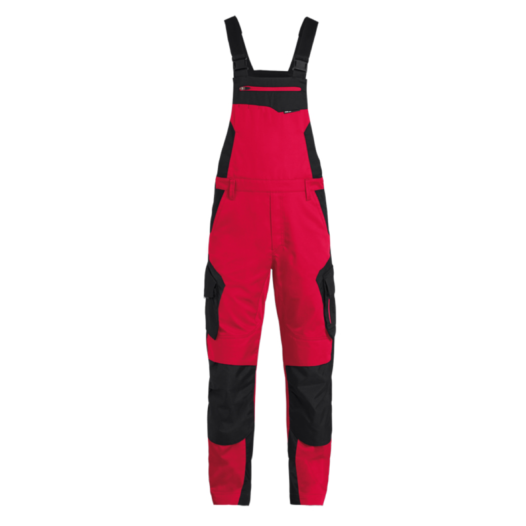 FHB Pascal Latzhose Arbeitshose Rot/Schwarz 125400