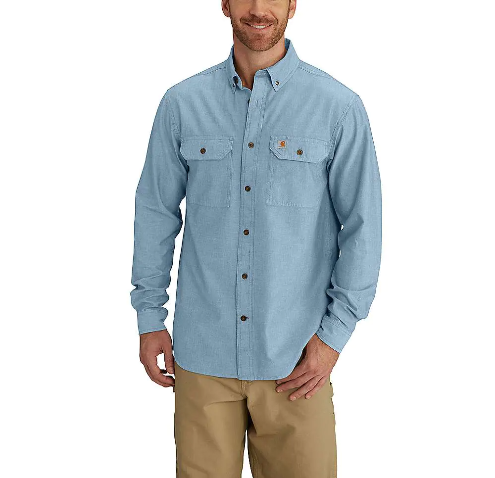 Carhartt Midweight Chambray Herren Langarmhemd 104368