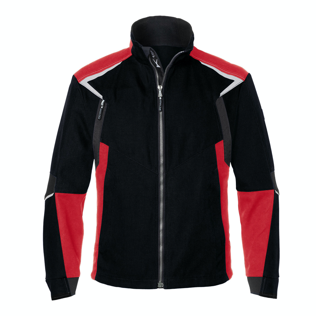 Kübler Bodyforce Arbeitsjacke Schwarz/Mittelrot 1125