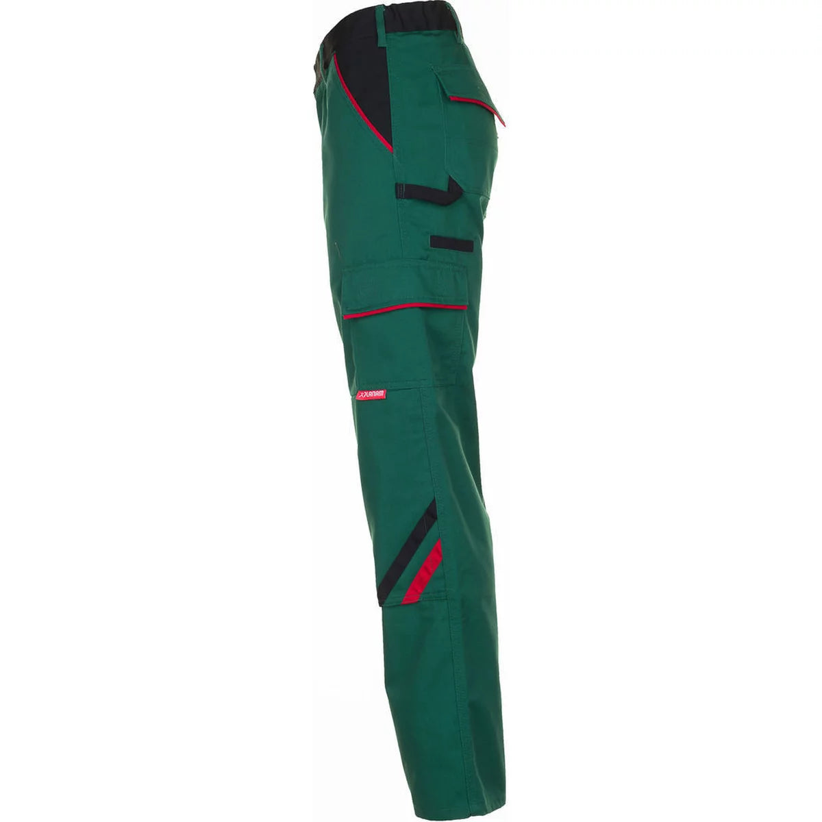 Planam Highline Herren Bundhose grün/schwarz/rot 2325