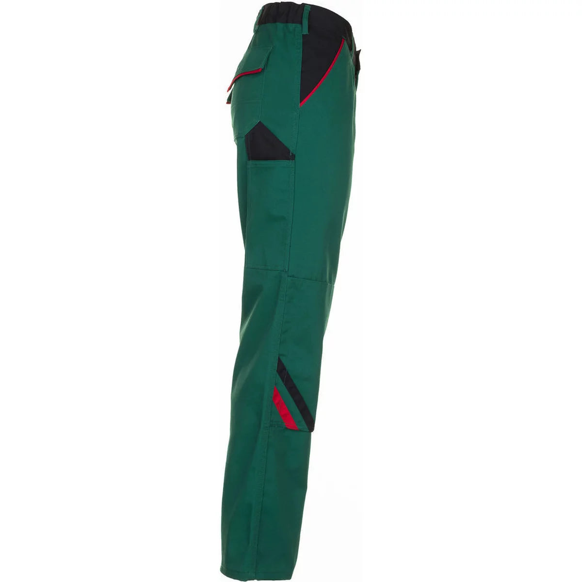 Planam Highline Herren Bundhose grün/schwarz/rot 2325