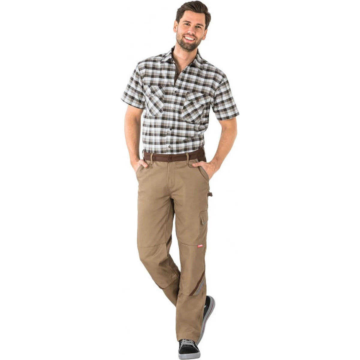 Planam Highline Herren Bundhose khaki/braun/zink 2324