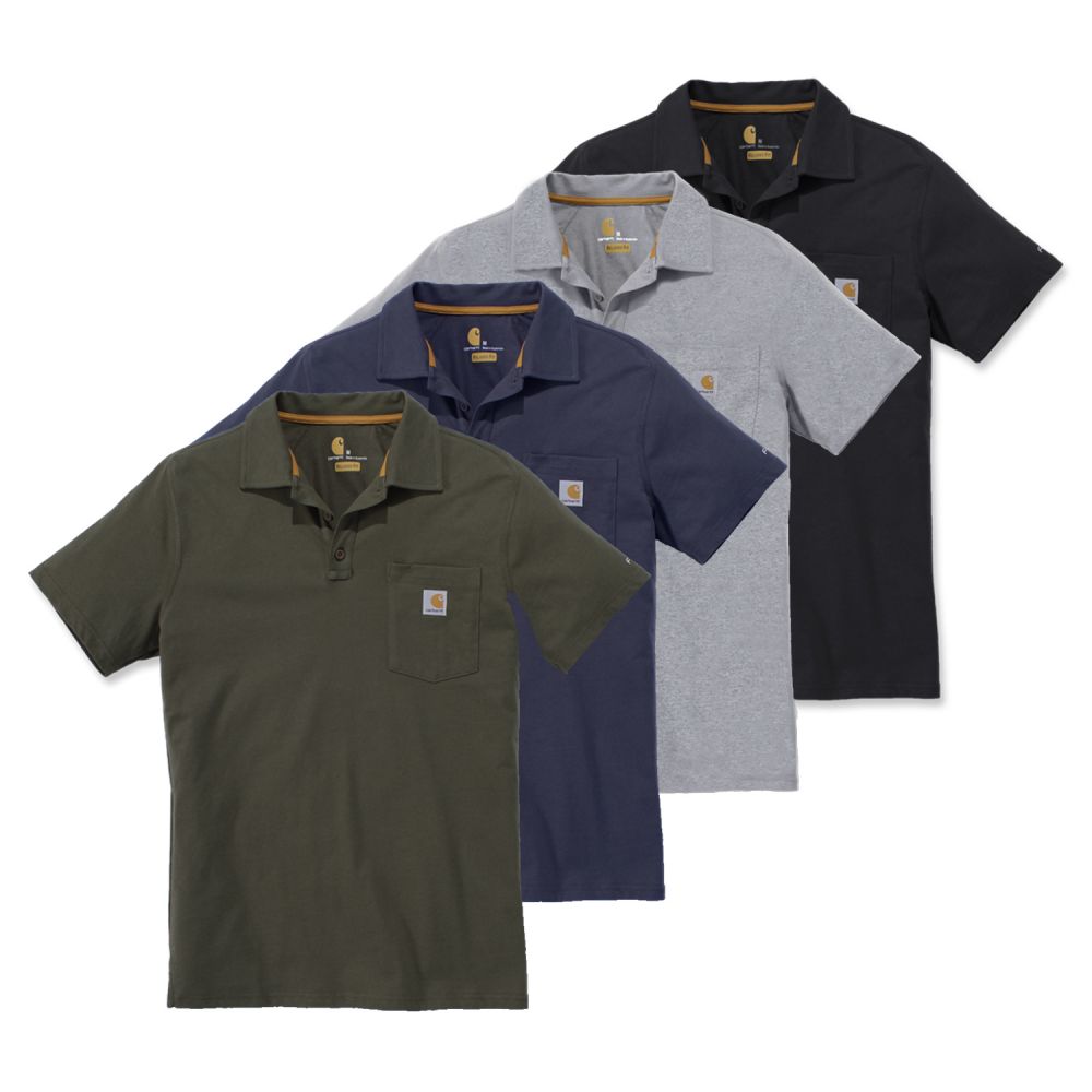 Carhartt Herren Polo Force Cotton Polo Shirt 103569