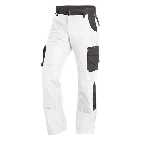 FHB Bruno Arbeitshose Bundhose Twill Weiß/Anthrazit 130430