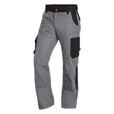 FHB Bruno Arbeitshose Bundhose Twill Grau/Schwarz 130430