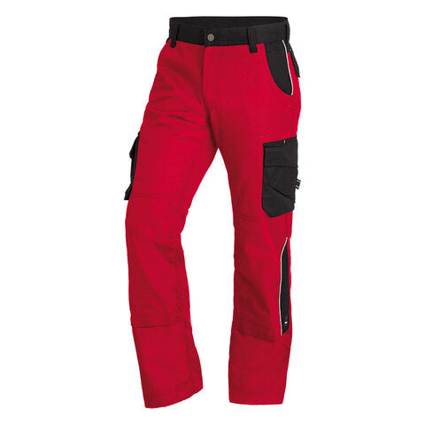 FHB Bruno Arbeitshose Bundhose Twill Rot/Schwarz 130430