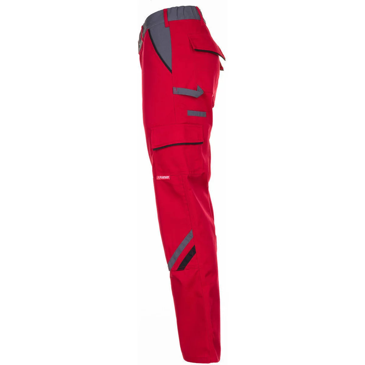 Planam Highline Damen Bundhose rot/schiefer/schwarz 2391