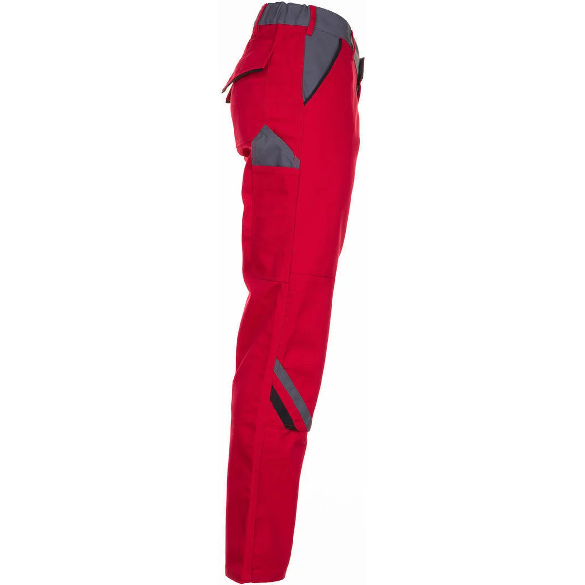 Planam Highline Damen Bundhose rot/schiefer/schwarz 2391