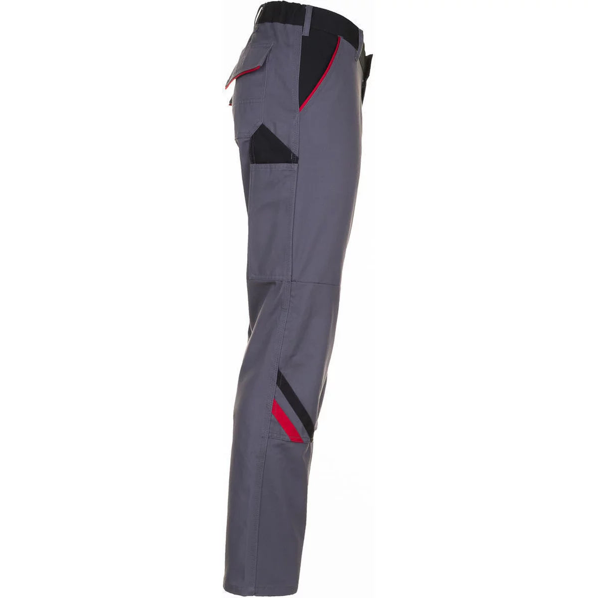 Planam Highline Damen Bundhose schiefer/schwarz/rot 2329