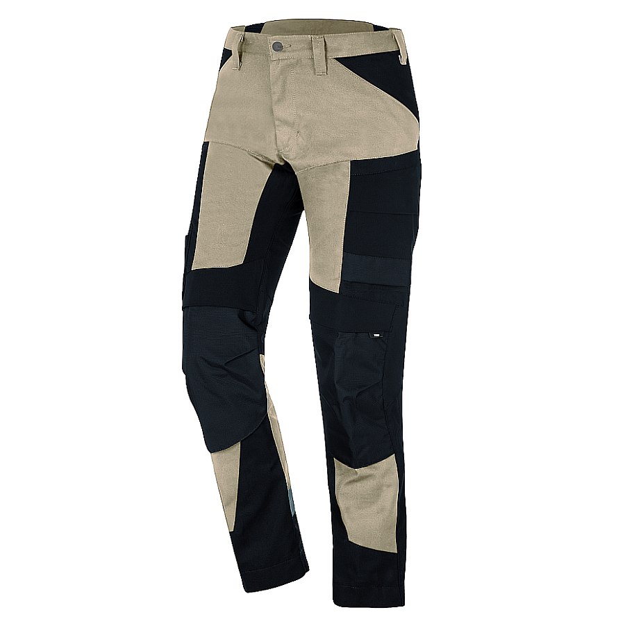 FHB Leo Arbeitshose Bundhose Stretch Beige/Schwarz 122110