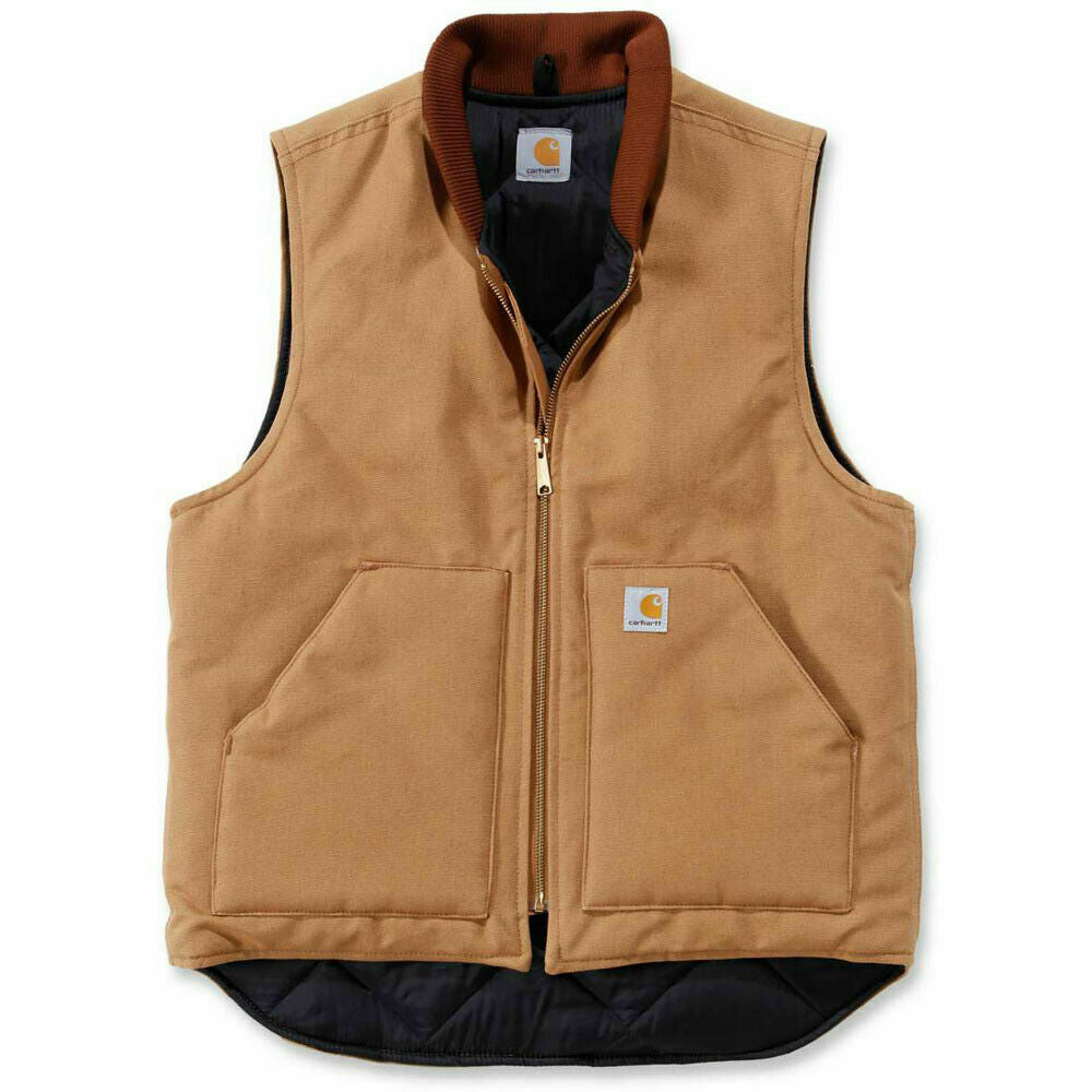 Carhartt V01 Firm Duck Insulated Rib Collar Herren Weste 106676