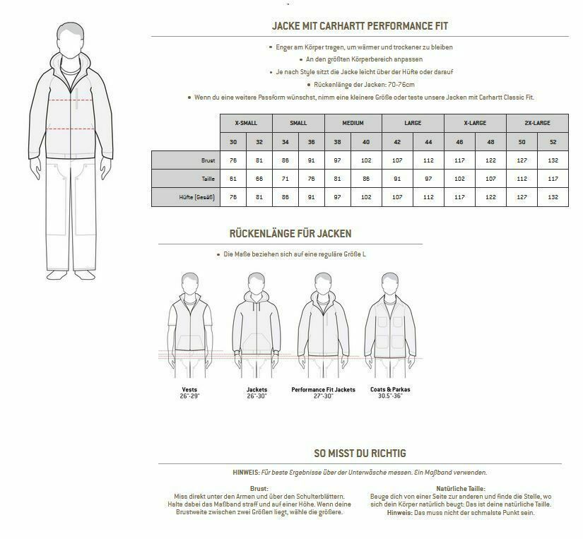 Carhartt Denim Fleece Lined Snap Front Jeansjacke 105605