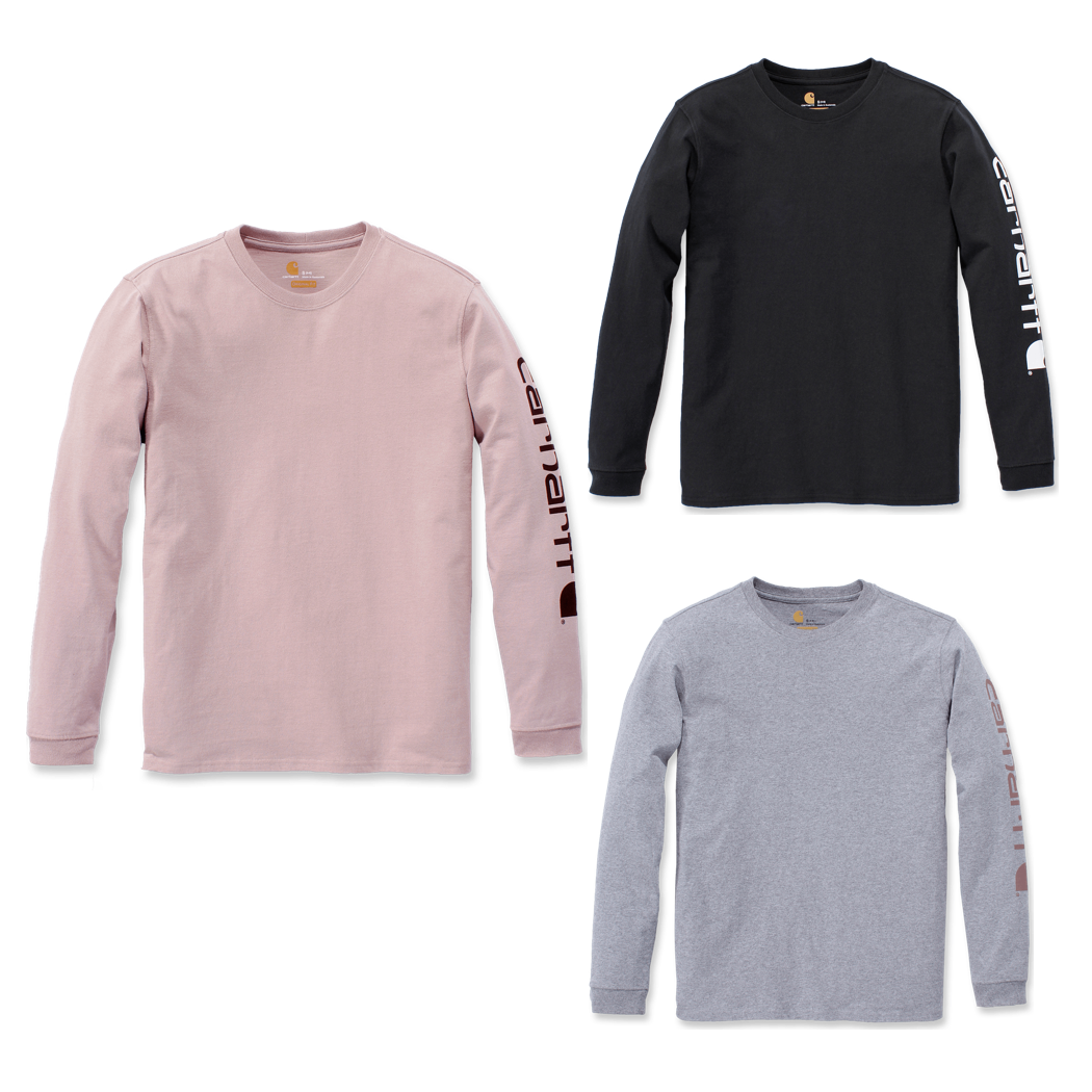 Carhartt Damen Long Sleeve Logo Sleeve Graphic T-Shirt 103401