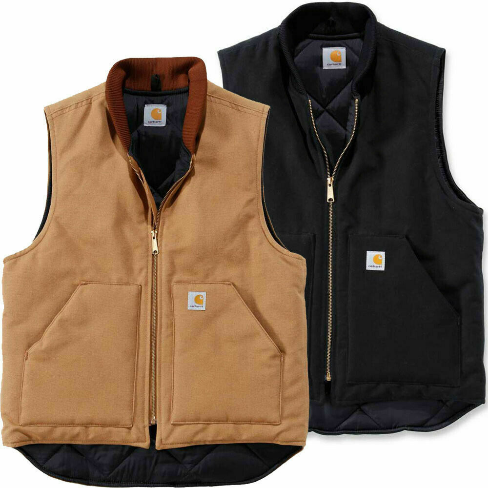 Carhartt V01 Firm Duck Insulated Rib Collar Herren Weste 106676