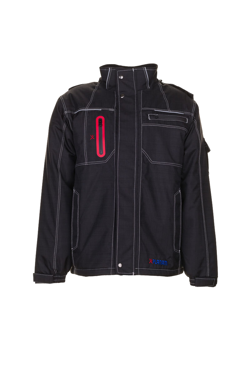 Planam Basalt Winterjacke Winddicht Wasserdicht Schwarz 3390