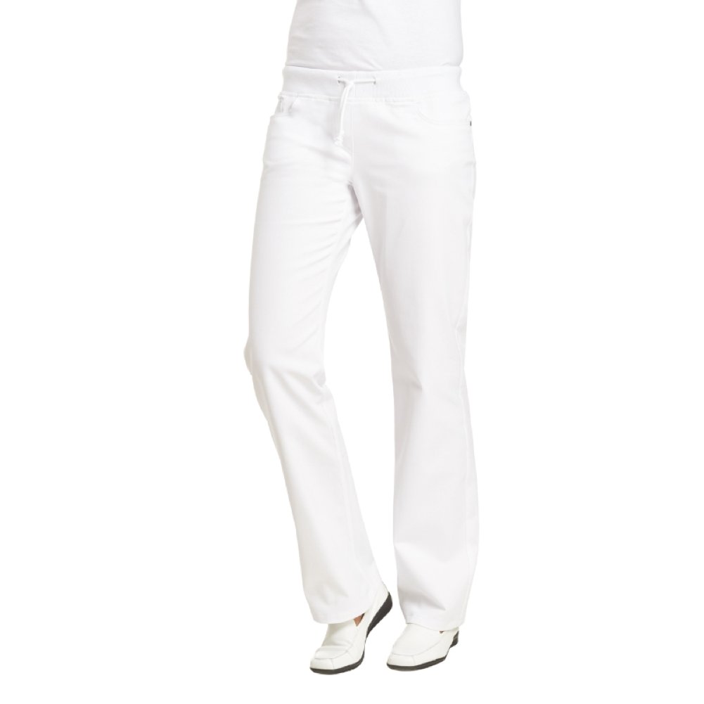 Leiber Praxis Damenhose Schlupfhose Stretch Weiß 08/6830