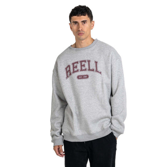 Reell Team Crewneck Sweatshirt Grey Melange
