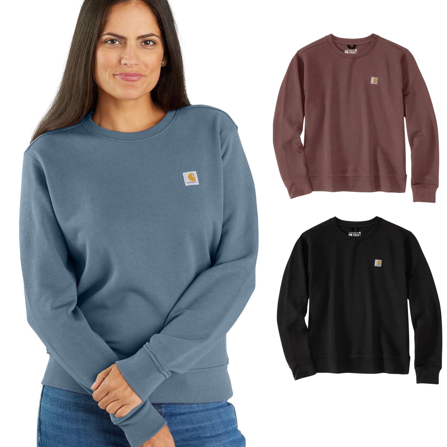 Carhartt Damen Relaxed Fit Midweight French Terry Crewneck Sweatshirt 106179