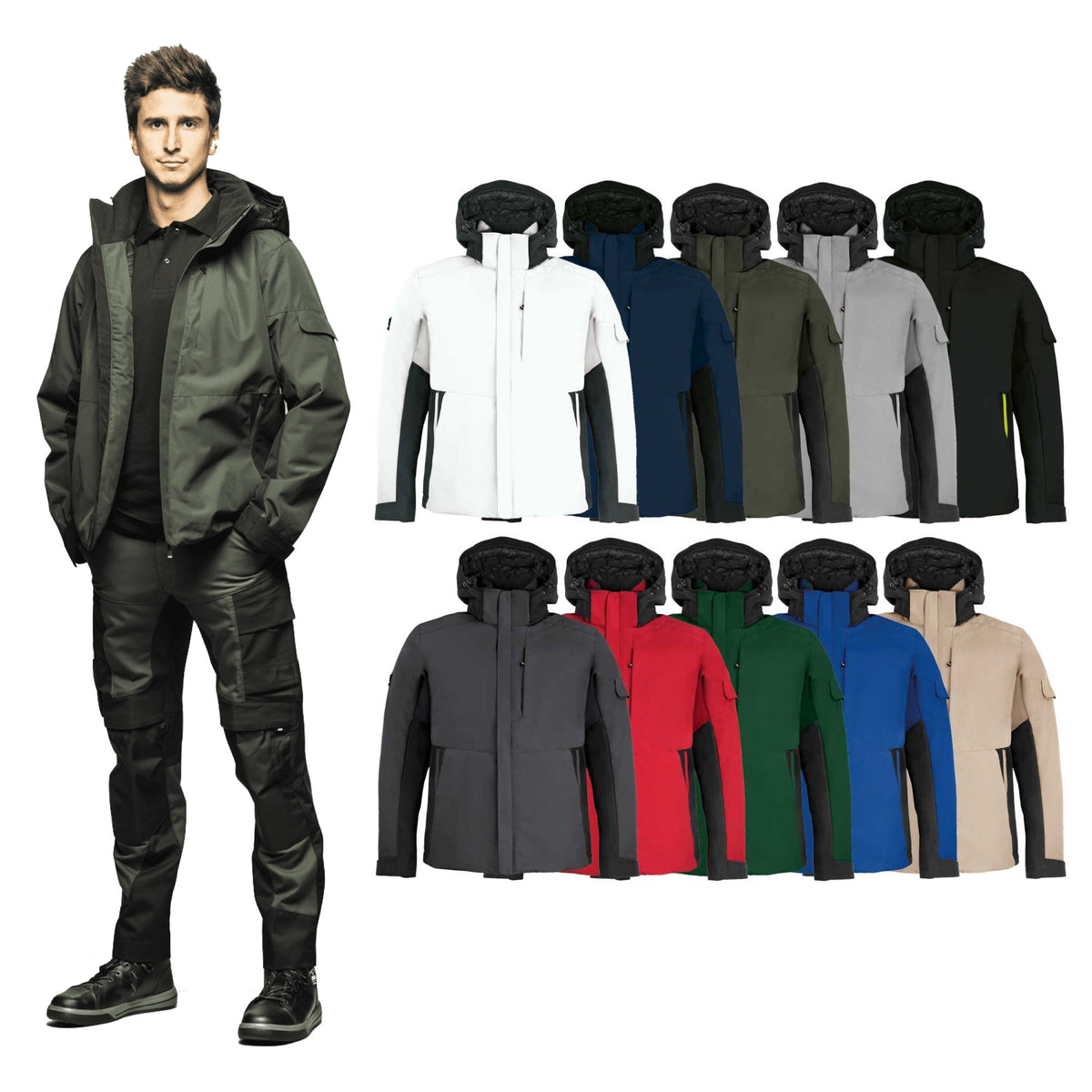 Warme Arbeitsjacke Winter 3 in 1 Arbeitsjacken Winter Berufsbekleidung Winter Be Warme Arbeitsjacke Winter 3 in 1 Arbeitsjacken Winter Berufsbekleidung Winter Be