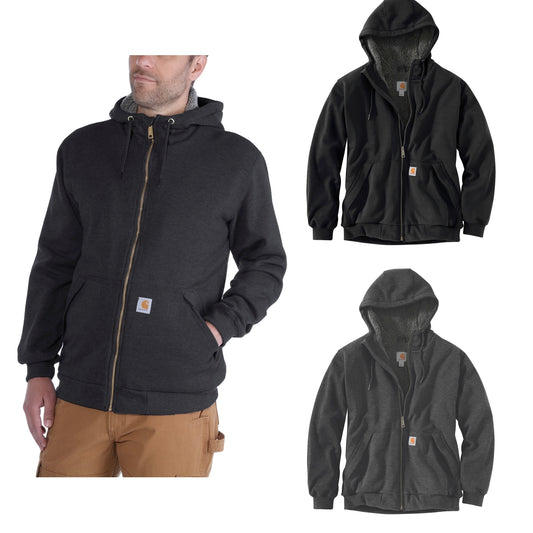 Carhartt Rain Defender Relaxed Fit Midweight Sherpa-Lined Full-Zip Sweatshirt 103308