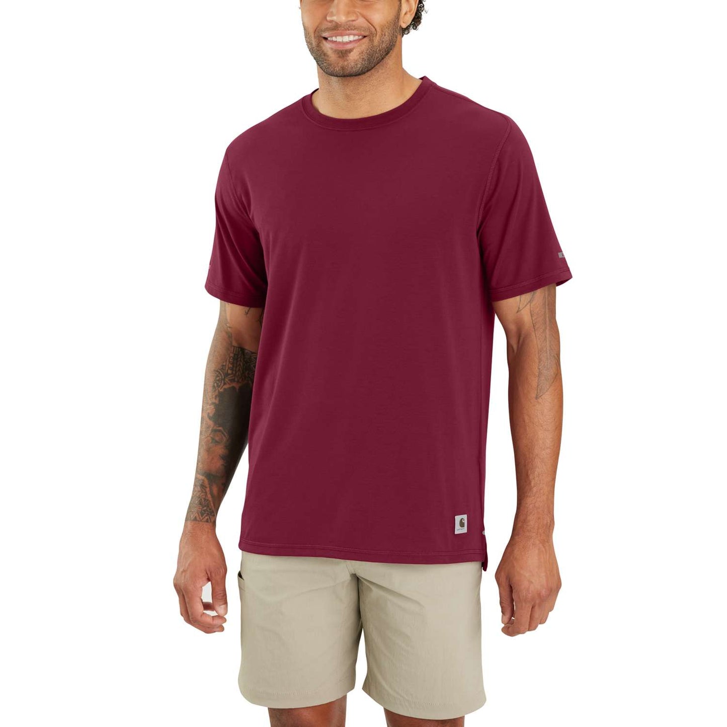 Carhartt Force Extremes Short Sleeve T-Shirt Bordeaux 105858