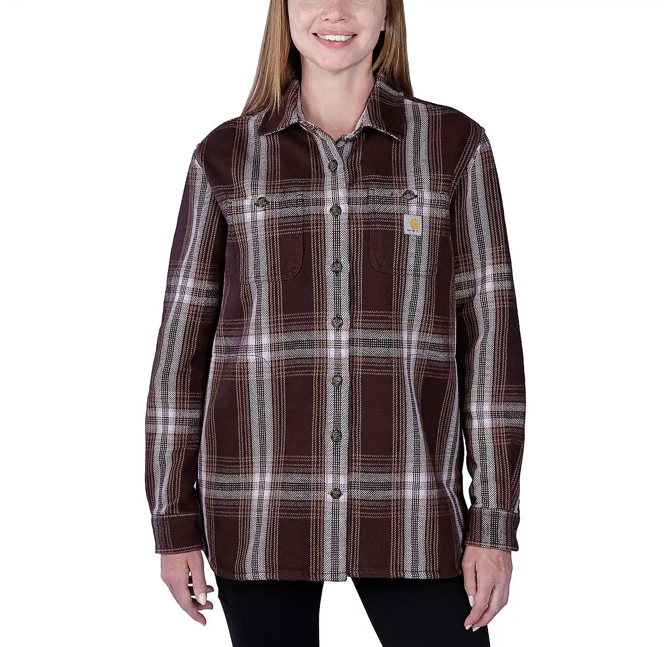 Carhartt Damen Hemd Overshirt Heavyweight Twill Shirt Jacket 105591