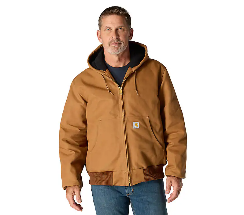 Carhartt j140 Loose Fit Firm Duck Insulated Flannel Lined Active Jacket 106673