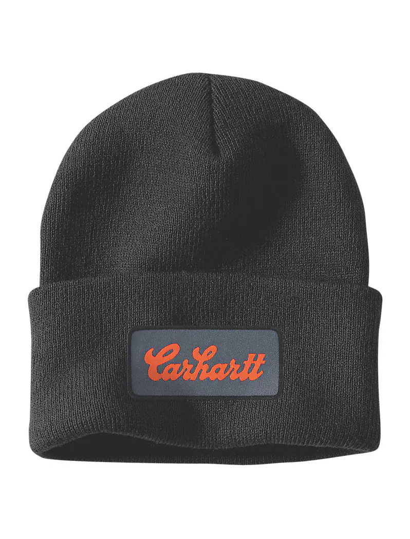 Carhartt Script Patch Beanie Wintermütze mit Patch Logo 107007