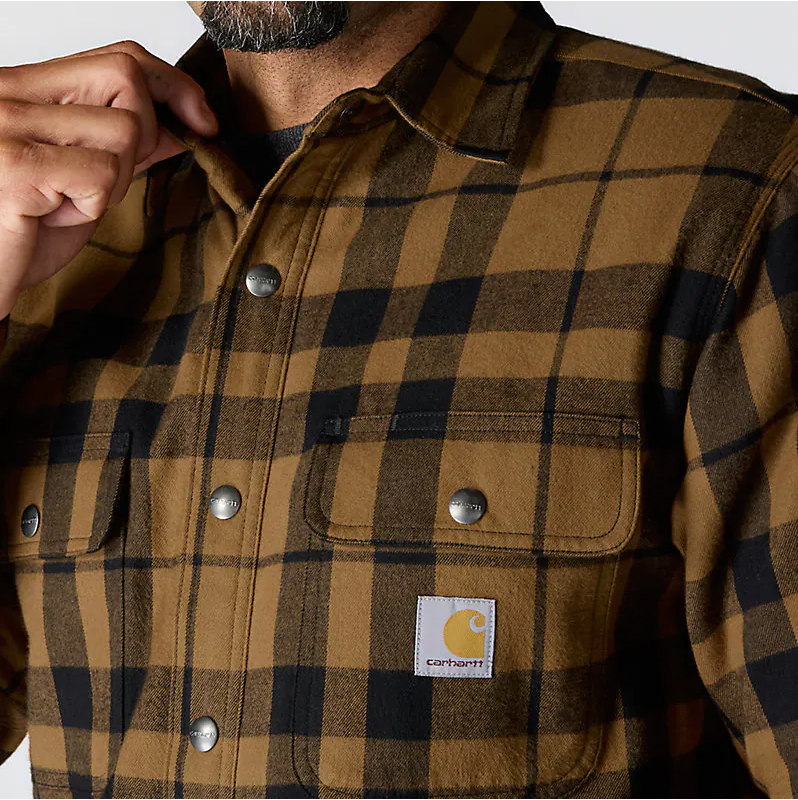 Carhartt Flannel Sherpa Lined Shirt Jacket Hemdjacke 107017