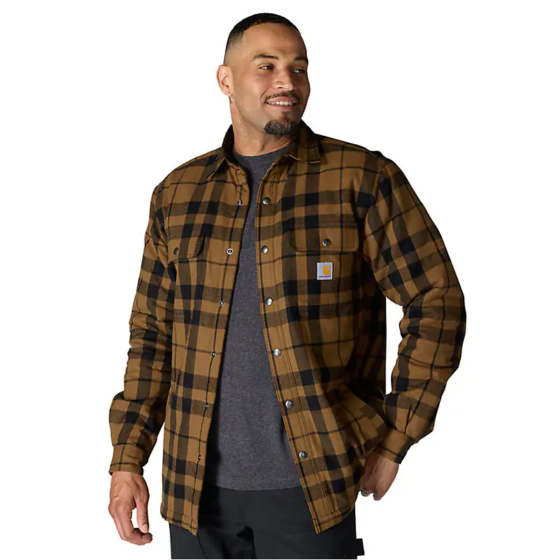 Carhartt Flannel Sherpa Lined Shirt Jacket Hemdjacke 107017