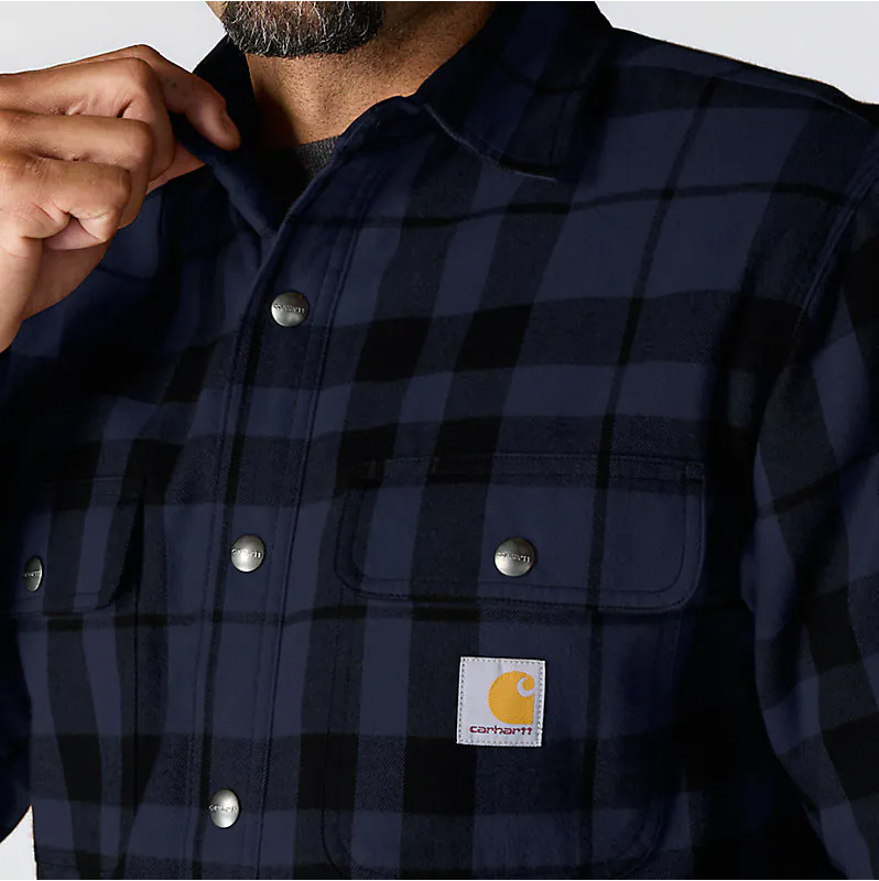 Carhartt Flannel Sherpa Lined Shirt Jacket Hemdjacke 107017