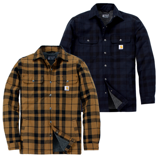 Carhartt Flannel Sherpa Lined Shirt Jacket Hemdjacke 107017