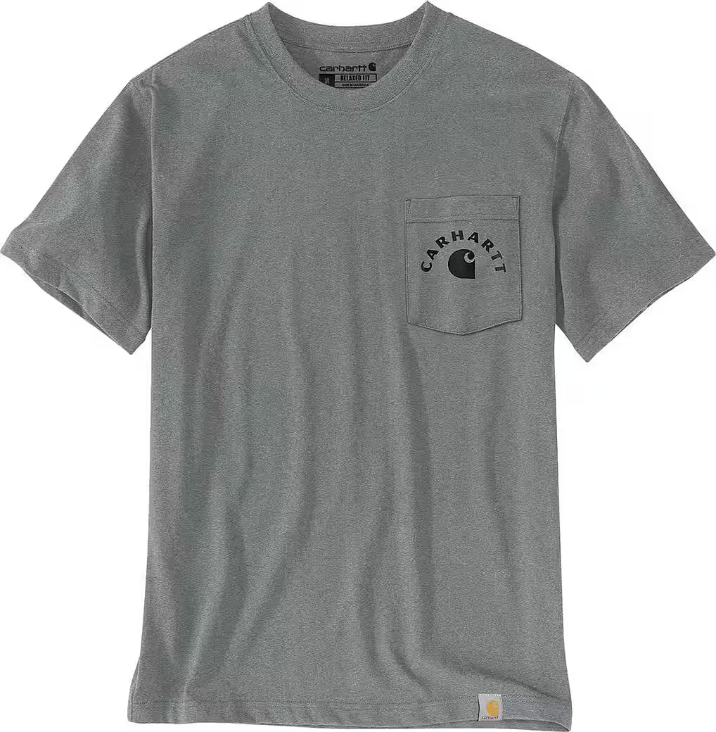 Carhartt Herren Irvine T-Shirt mit Brusttasche und Backprint 107317