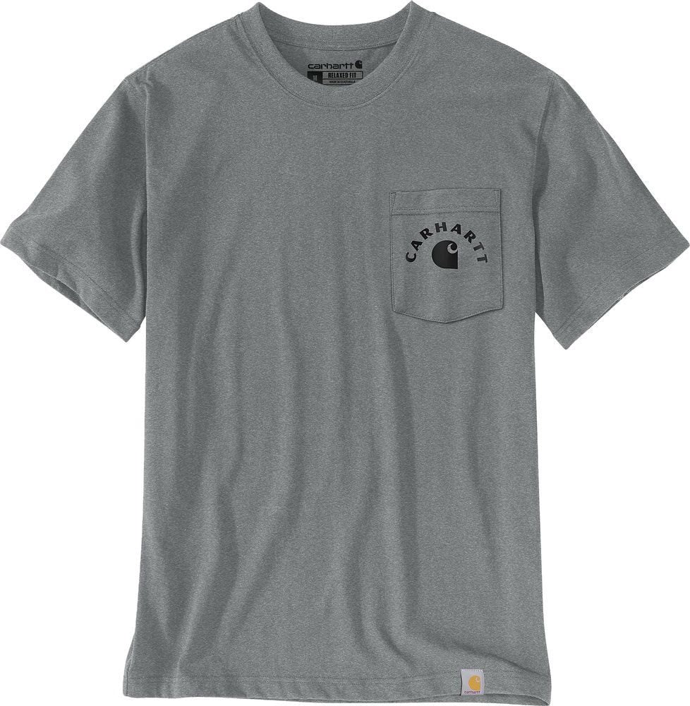 Carhartt Herren Irvine T-Shirt mit Brusttasche und Backprint 107317