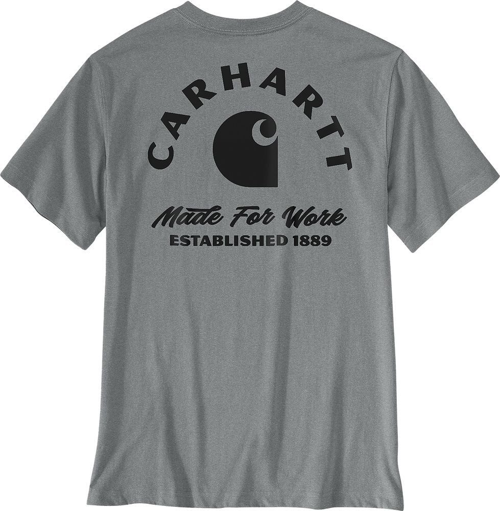 Carhartt Herren Irvine T-Shirt mit Brusttasche und Backprint 107317