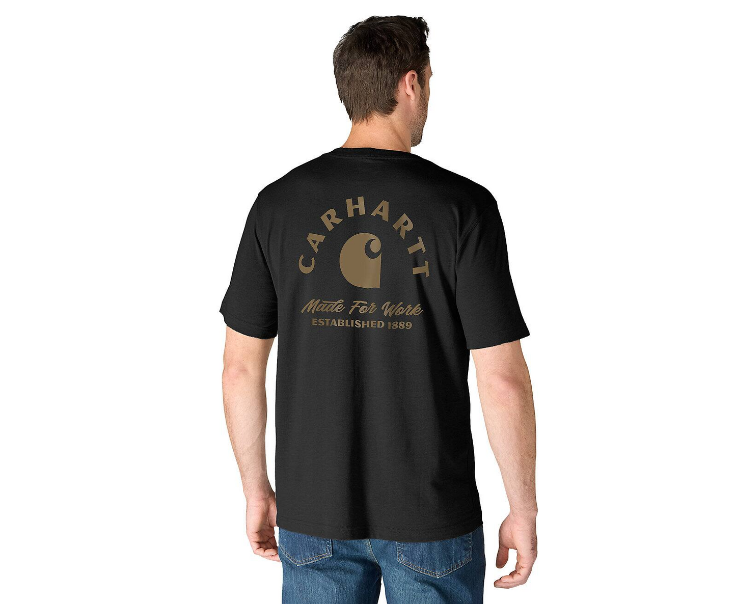 Carhartt Herren Irvine T-Shirt mit Brusttasche und Backprint 107317