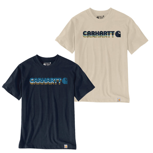 Carhartt Herren T-Shirt Irvine Layered Logo T-Shirt 107318