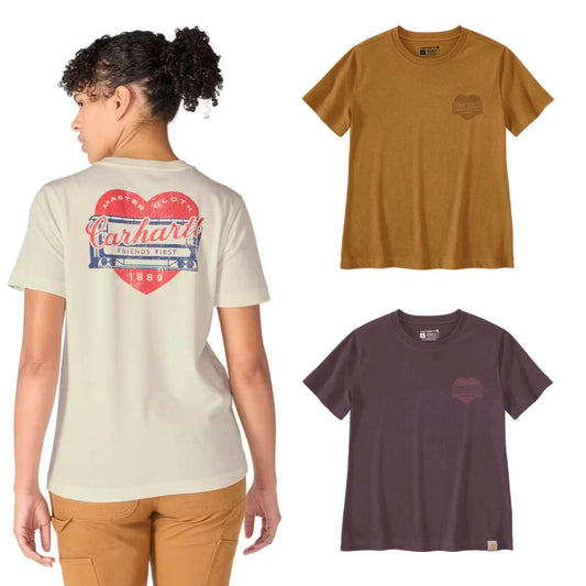 Carhartt Damen T-Shirt Irvine Heritage Heart Logo 107534