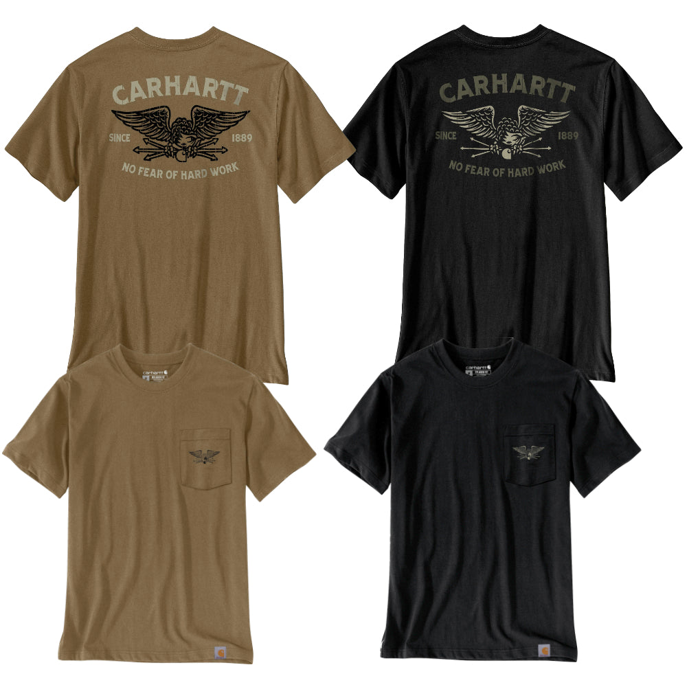 Carhartt Herren T-Shirt Irvine Hardwork Eagle Logo 107777